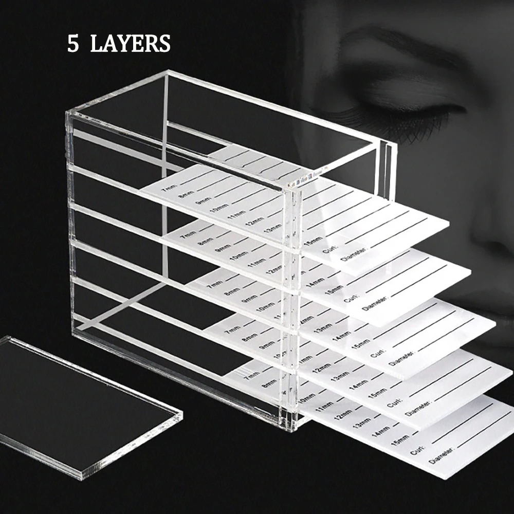 Tech Accessories Stand - 5 Layers Eyelash Extensions Storage Box