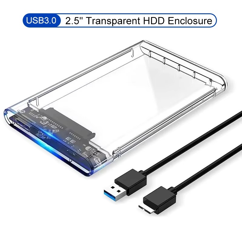 Portable Ssd Enclosure - USB Type C Transparent 2.5 Inch