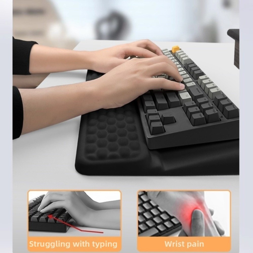 Easy Typing Non-Slip Ergonomic - Keyboard Wrist Pad Leather recension och pris