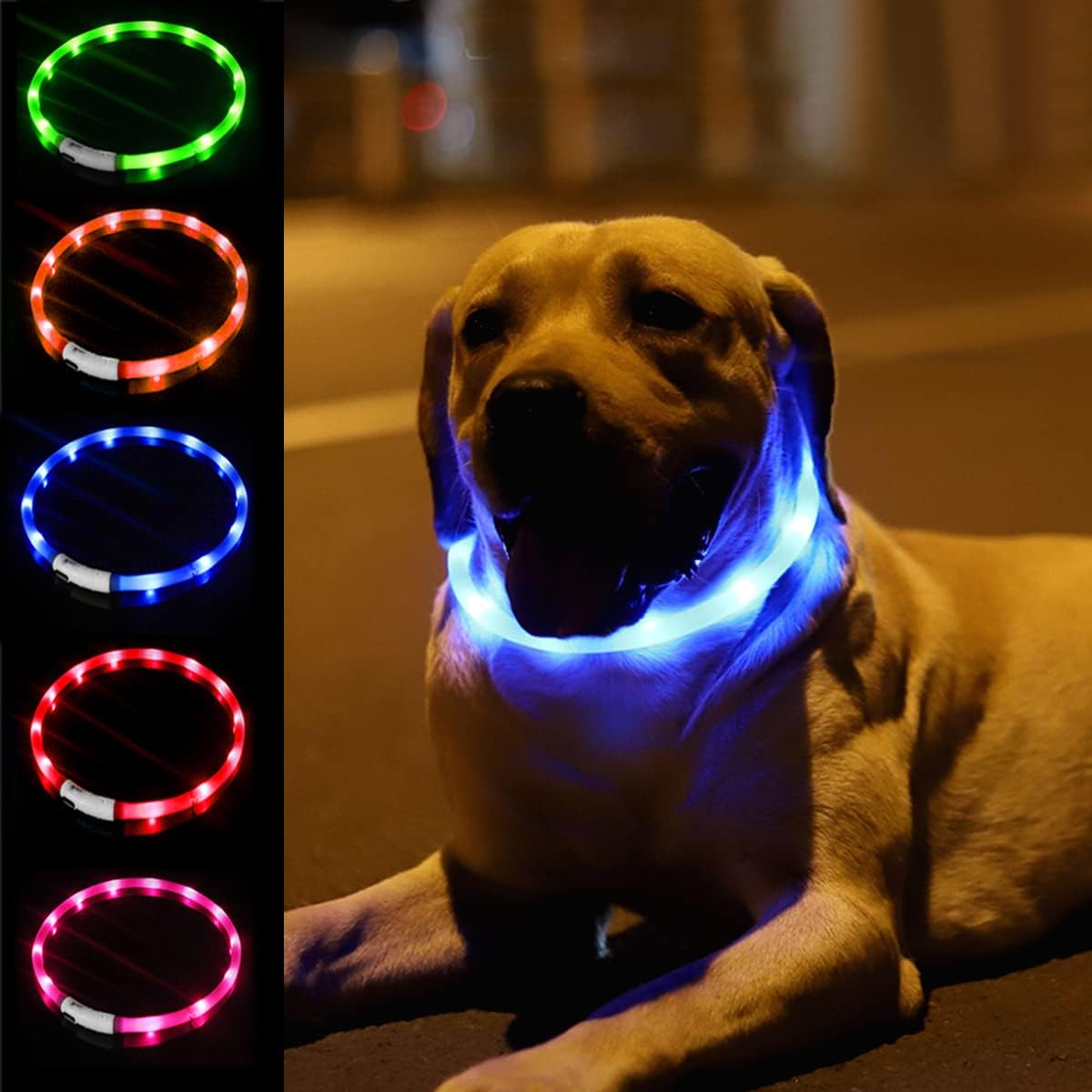 Silicone LED Dog Collar,USB Re - Tech Dog Accessories recension och pris