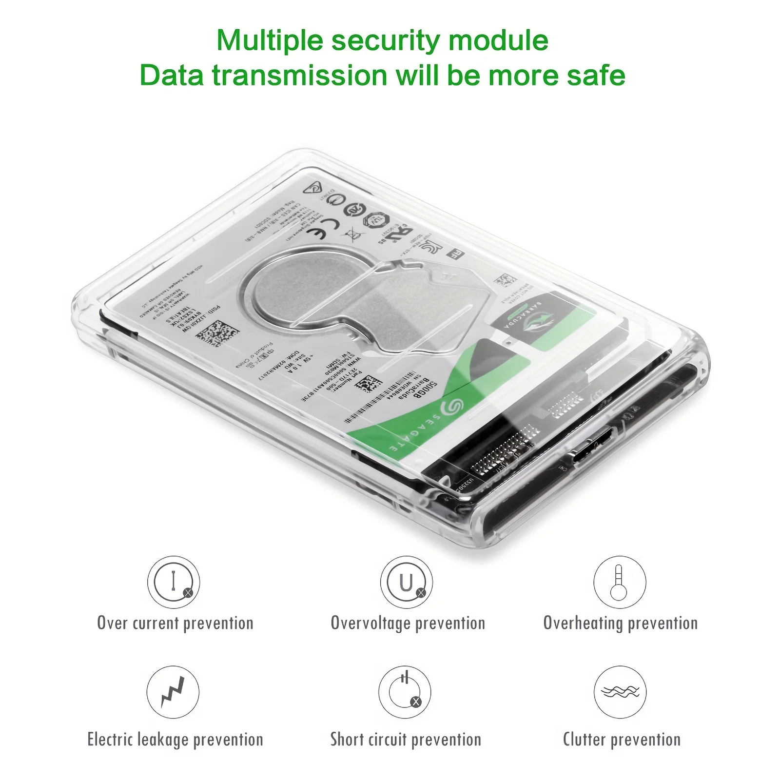 Transparent HDD Case HDD Enclo - Portable Ssd Enclosure recension och pris