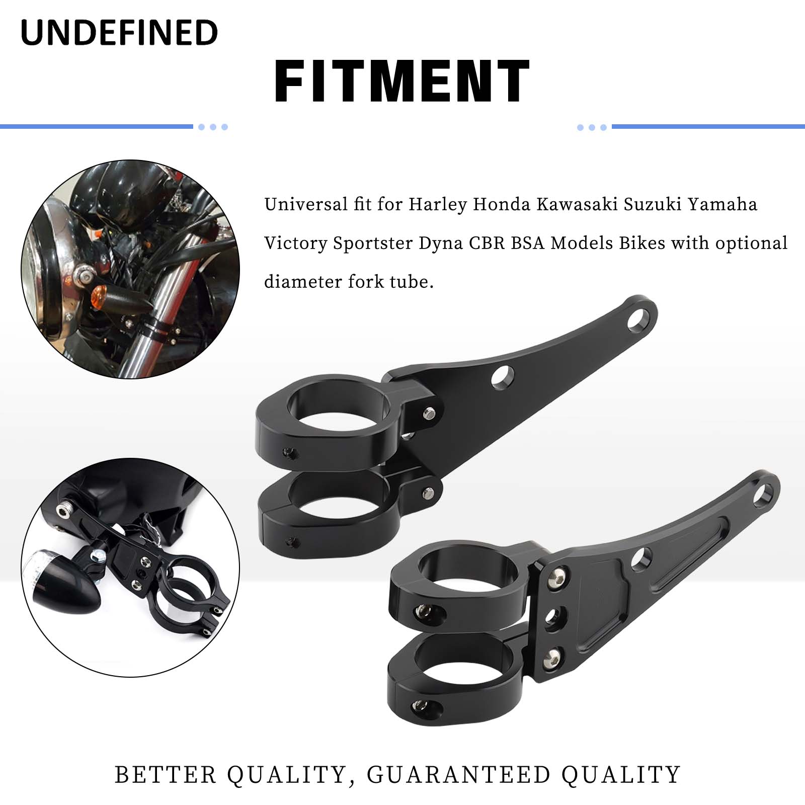 33mm-58mm Headlight Bracket Mo - Tech Q recension och pris