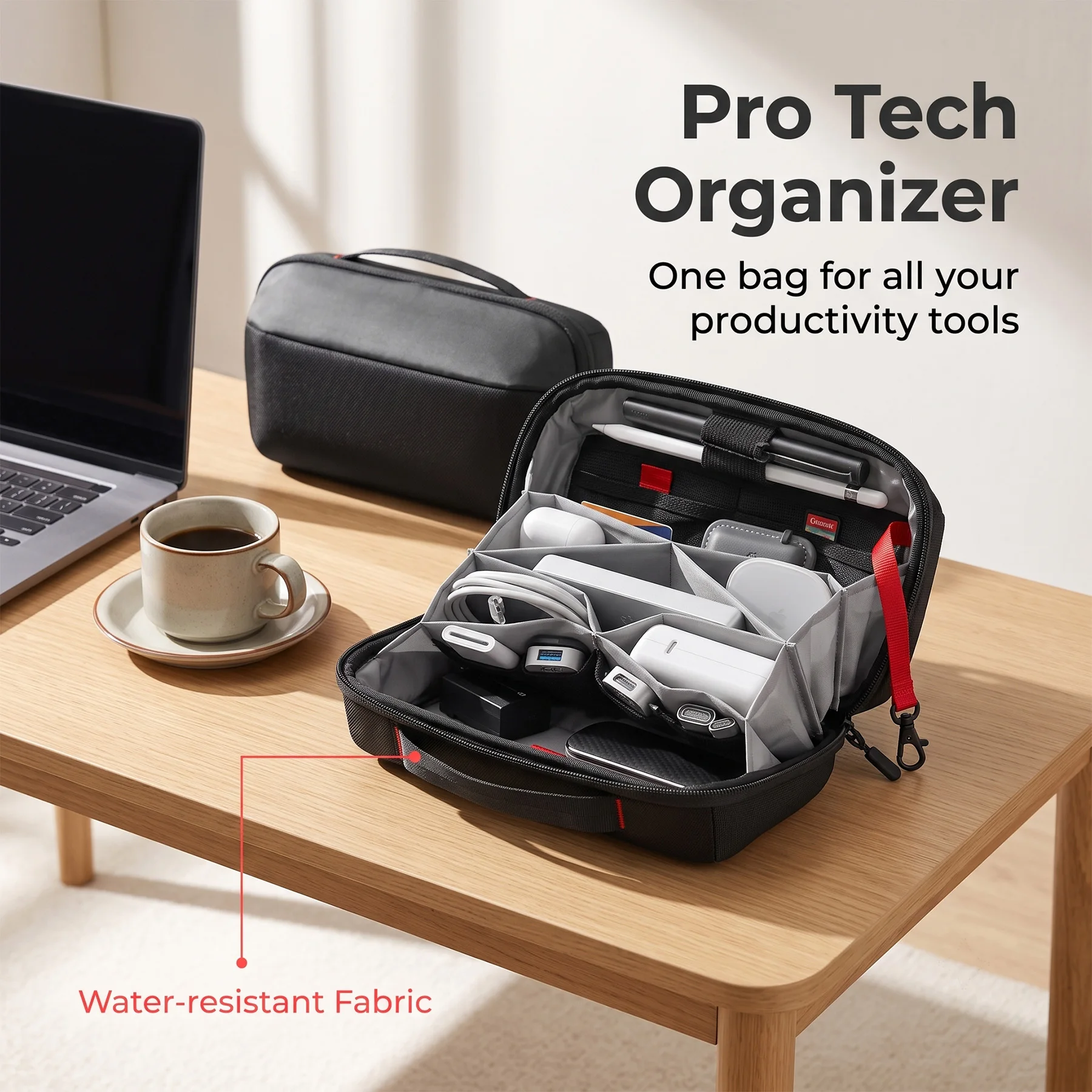 Travel Tech Organizer Pouch, W - Tech Accessories Case recension och pris