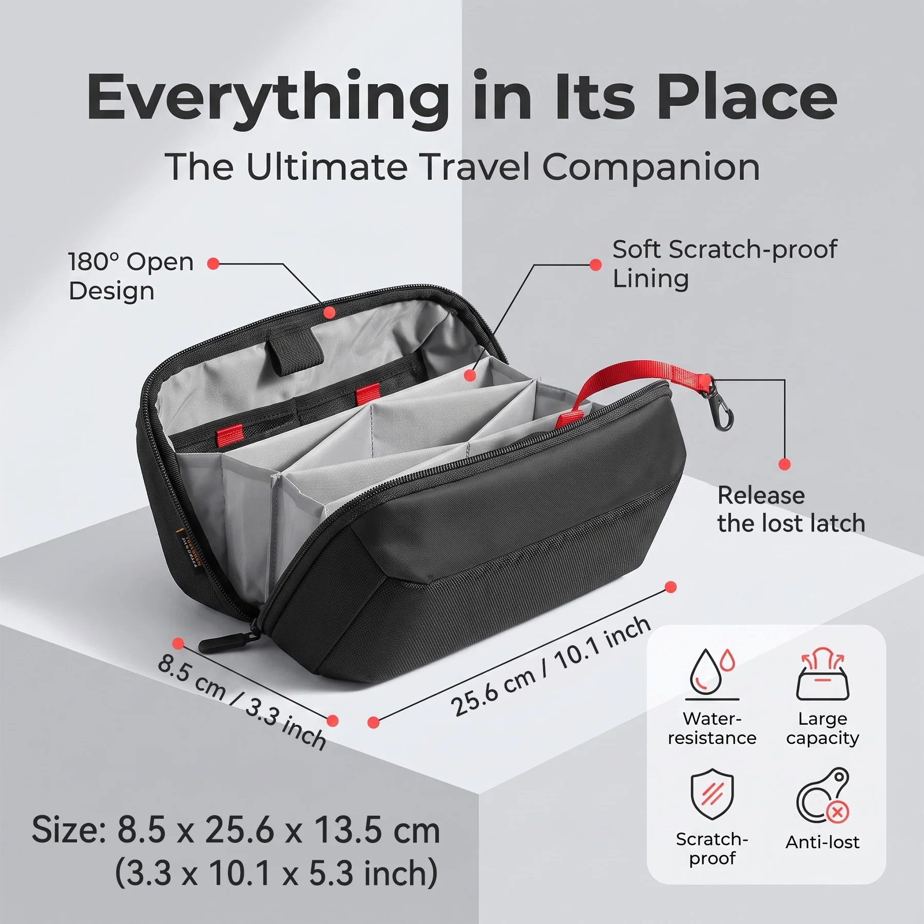 Travel Tech Organizer Pouch, W - Tech Accessories Case recension och pris