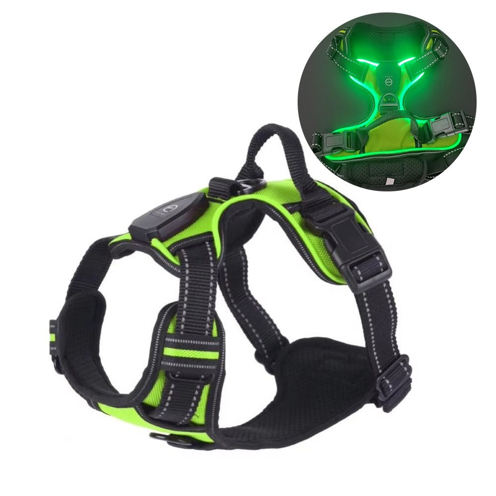 Durable Light Up LED Dog Harne - Tech Dog Accessories recension och pris