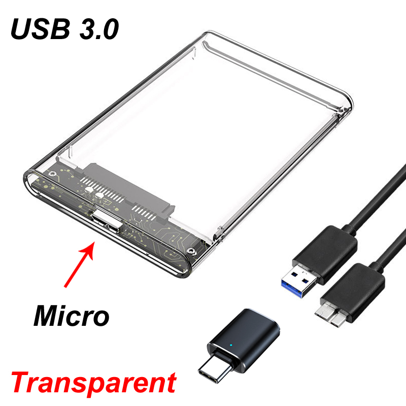 Transparent HDD Case HDD Enclo - Portable Ssd Enclosure recension och pris