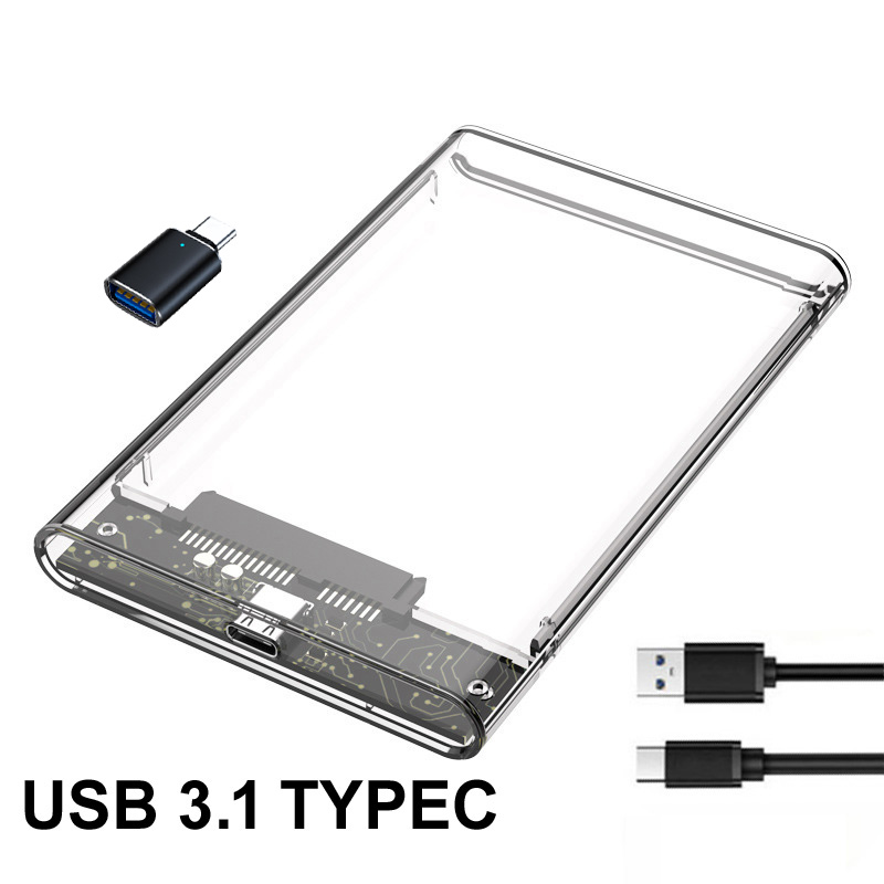 Transparent HDD Case HDD Enclo - Portable Ssd Enclosure recension och pris