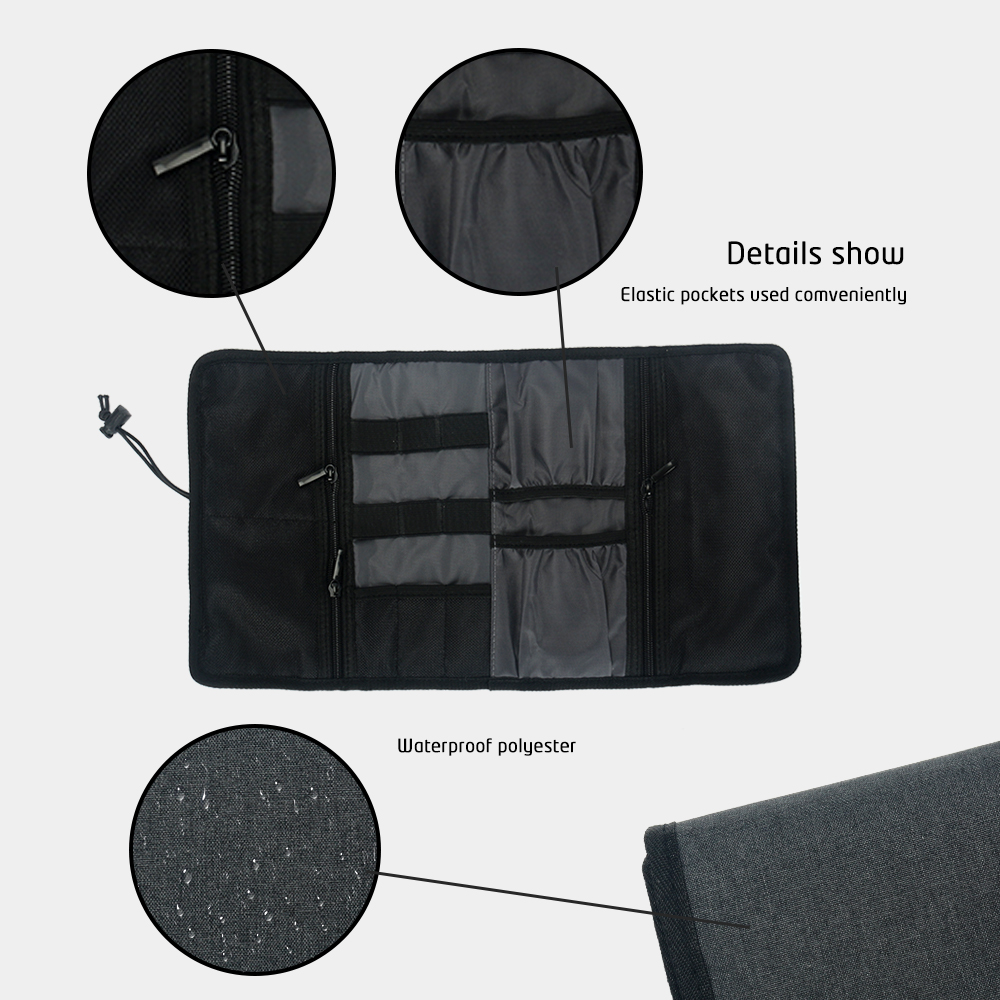 Tech Organizer Bag Cable Stora - Tech Accessories Case recension och pris