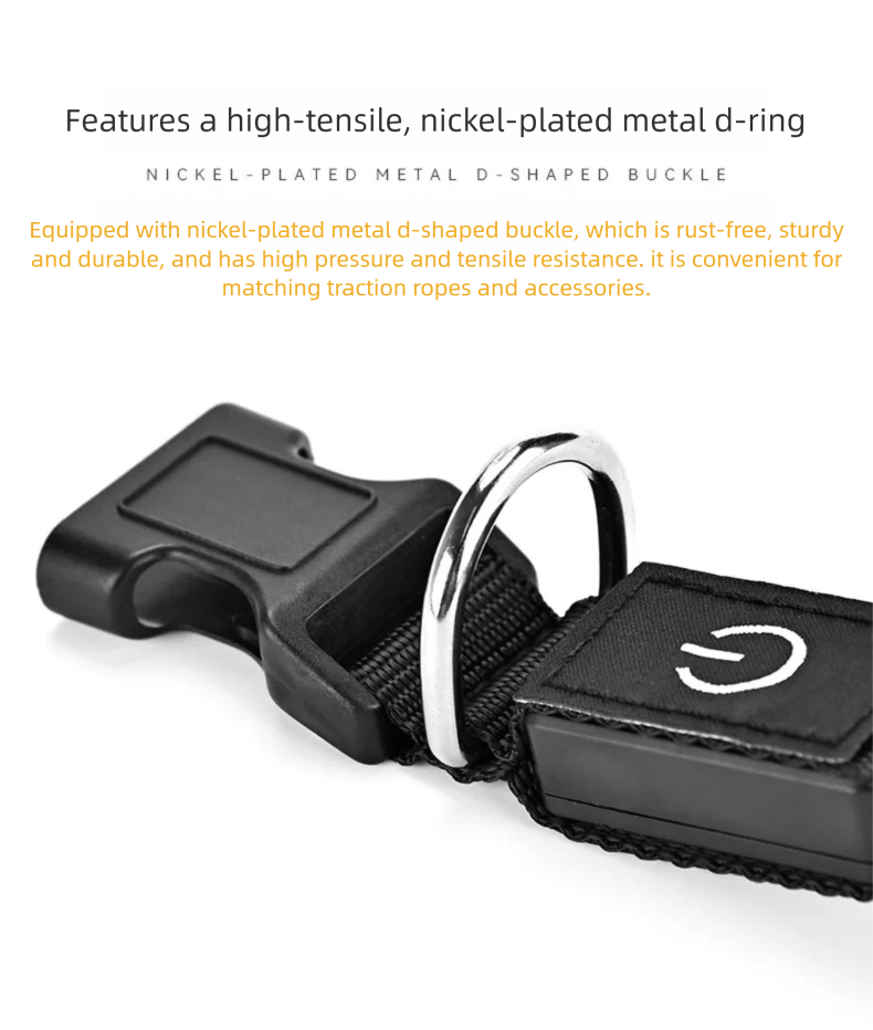 LED Dog Collar USB Rechargeabl - Tech Dog Accessories recension och pris