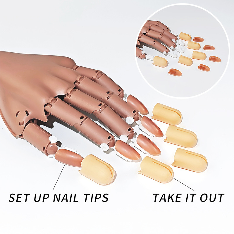 Nail Fake Practice Hand Movabl - Tech Accessories Stand recension och pris