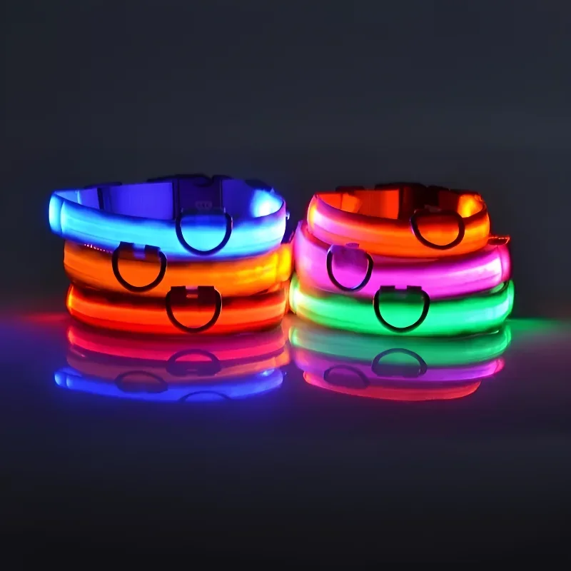 Dog Collar Nylon LED Night Saf - Tech Dog Accessories recension och pris