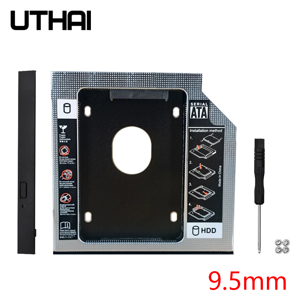 UTHAI DW95S HDD Caddy 9.5mm Al - Portable Ssd Enclosure recension och pris