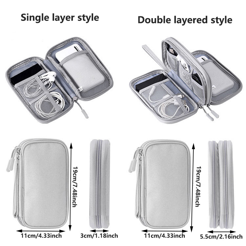 Multi-Color Portable Travel Di - Tech Accessories Case recension och pris