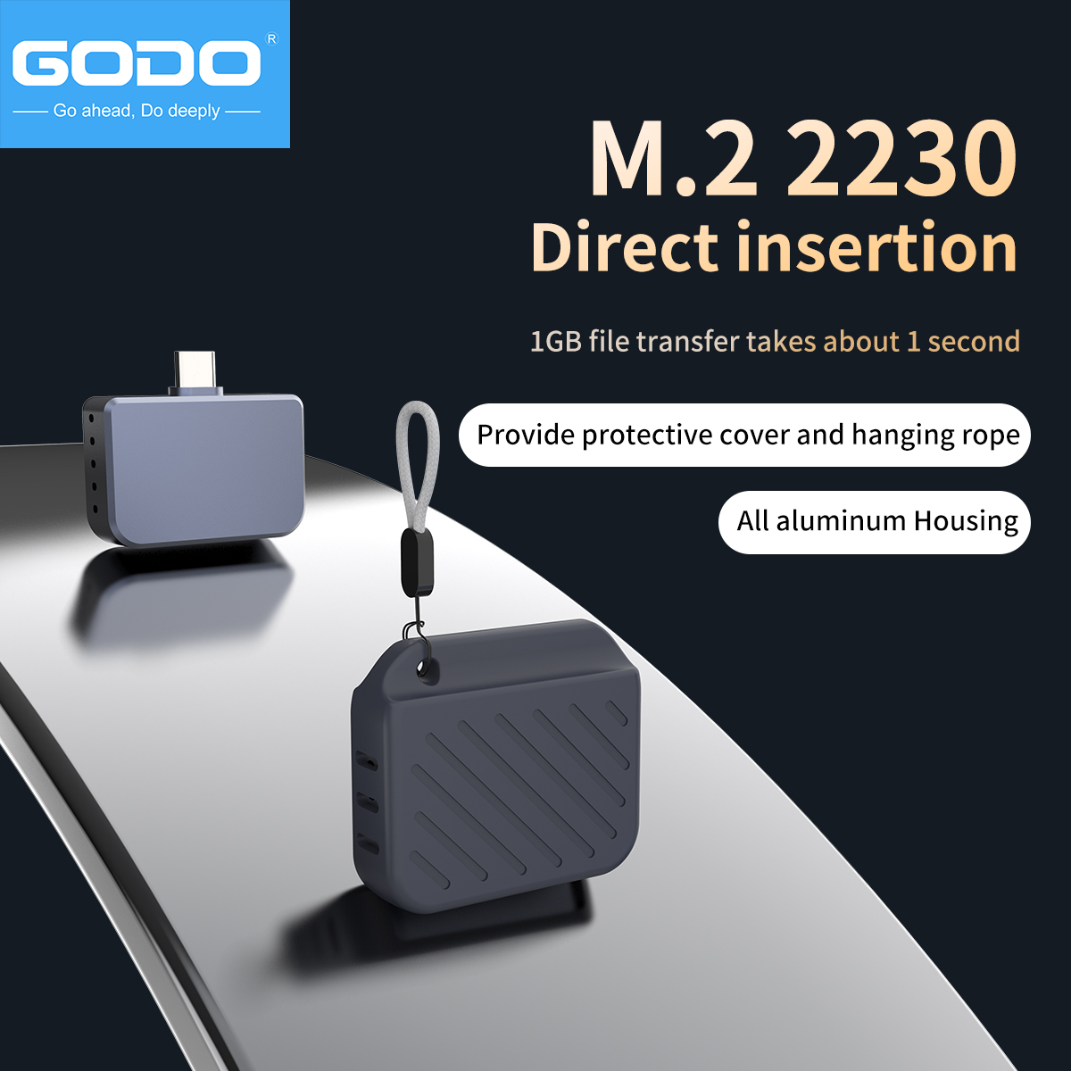 GODO 2230 Type-C Plug & Play M - Portable Ssd Enclosure recension och pris